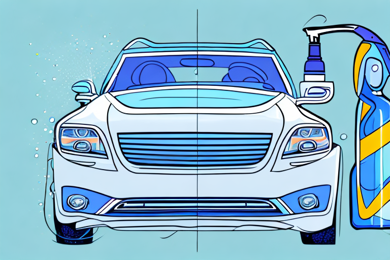 A car with gleaming windows