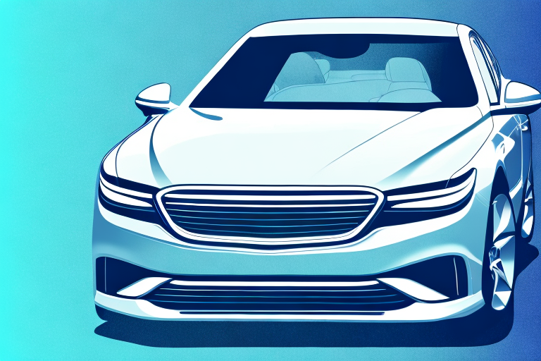 A sleek car with a glossy