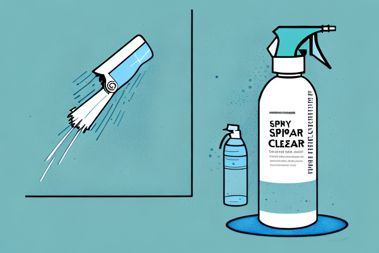 A spray bottle of glass cleaner aimed at a group of insects on a window