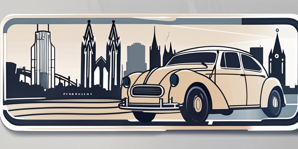 A vehicle registration plate with a generic design