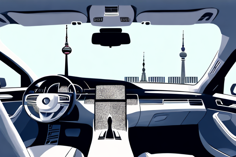 An upscale car interior showcasing a beautifully crafted leather upholstery