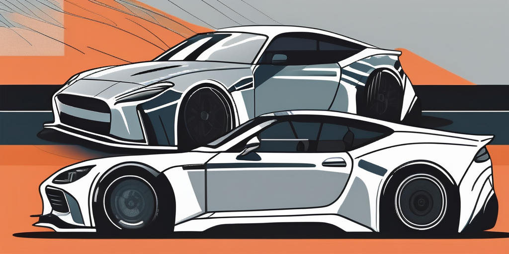 A car in the process of being wrapped in a vinyl film