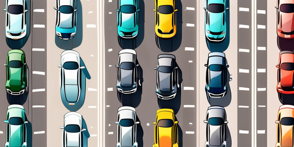 Several cars in different colors