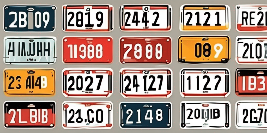 A german license plate on a calendar