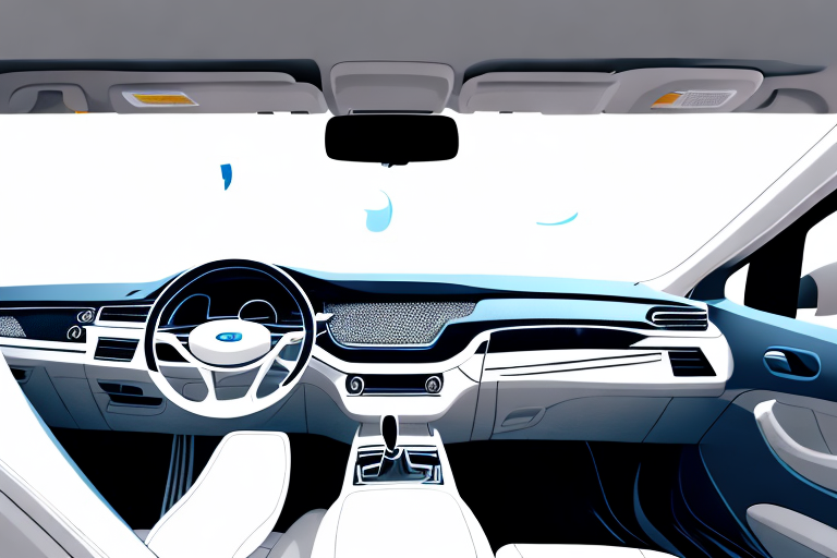 A car interior focusing on the dashboard