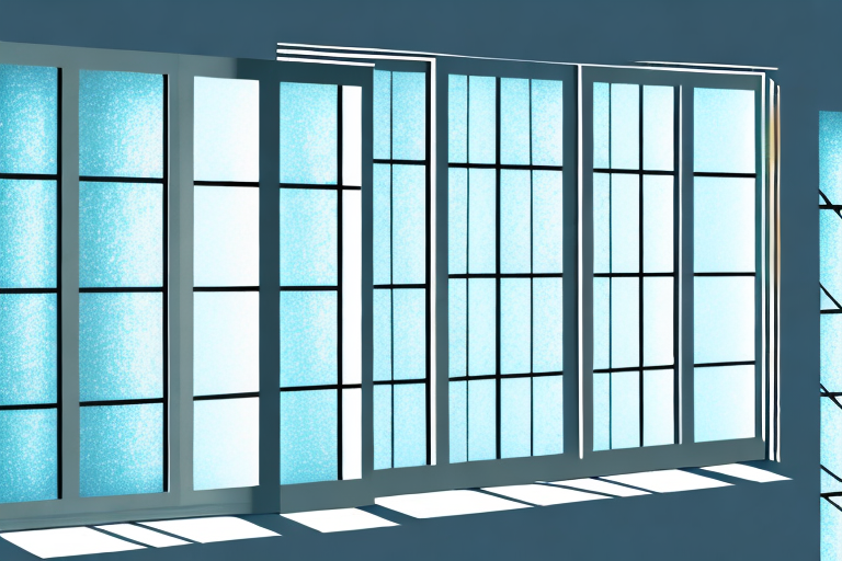 A variety of window panes with different foil coatings