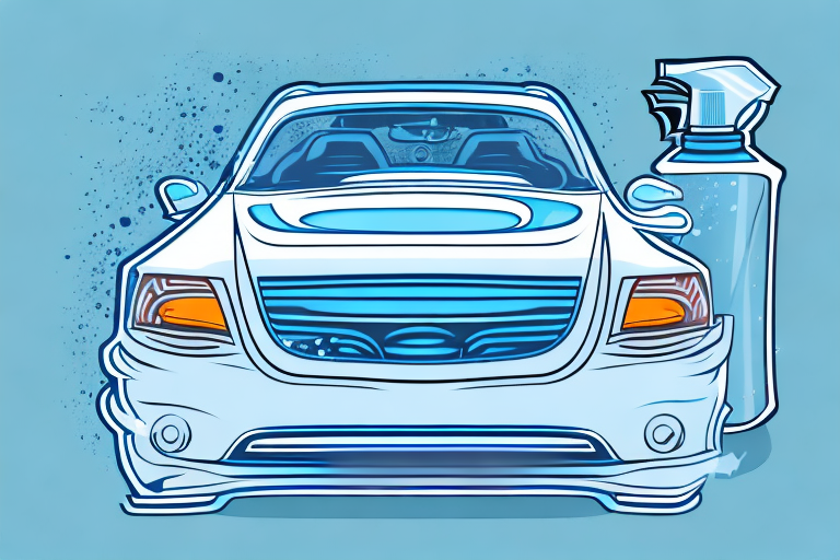 A variety of car care products made of plastic