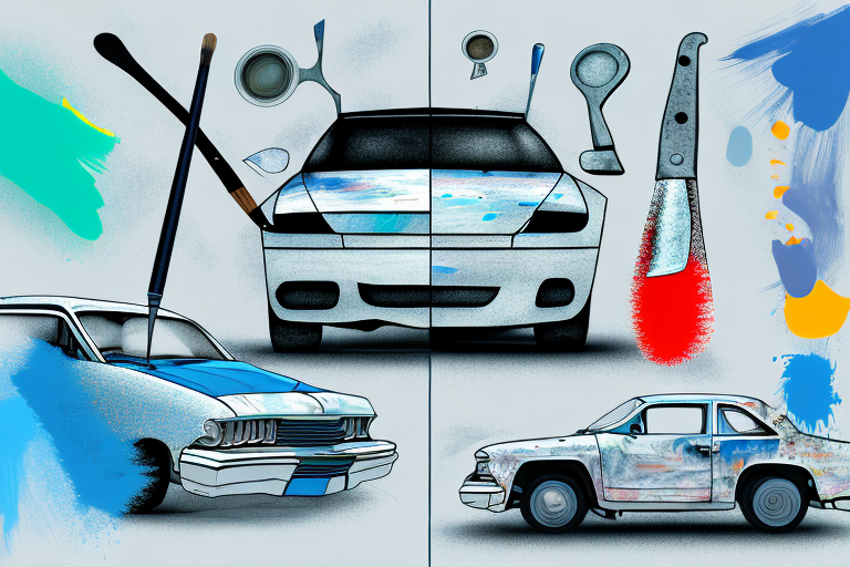 Various tools such as a paint scraper