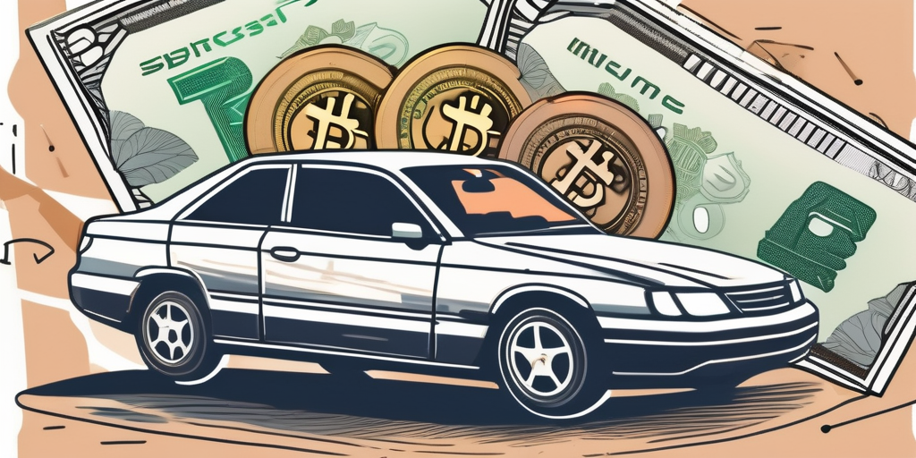 A car with a license plate