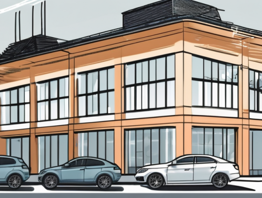 A car registration office (kfz-zulassungsstelle) building in detmold