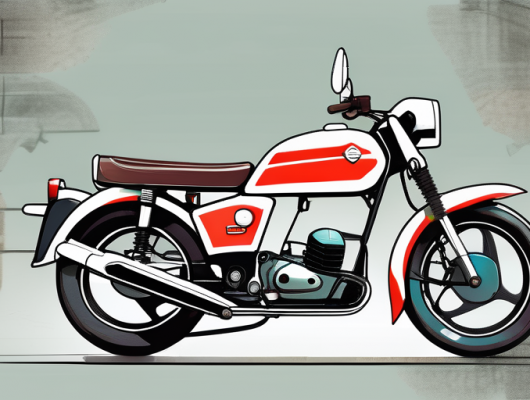 A side view of the ultimate simson s51 motorcycle