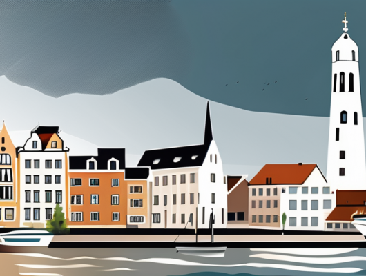 The cityscape of rostock