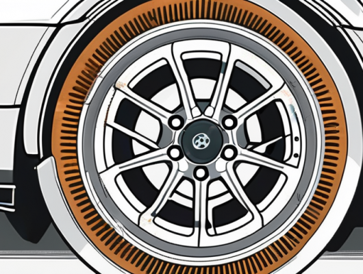 A car wheel rim with a focus on the offset (et)