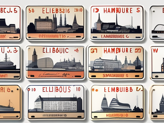 Various car license plates