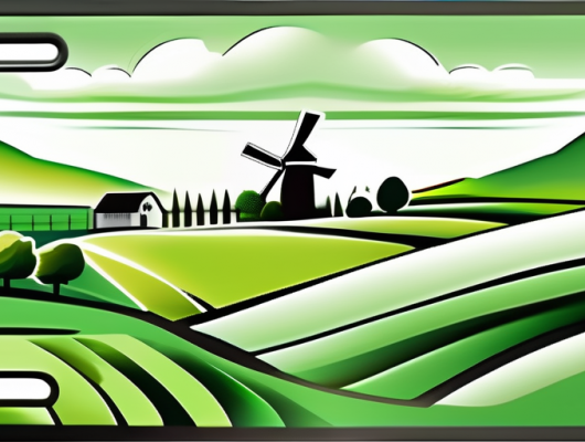 A vehicle license plate with a blurred or abstract design