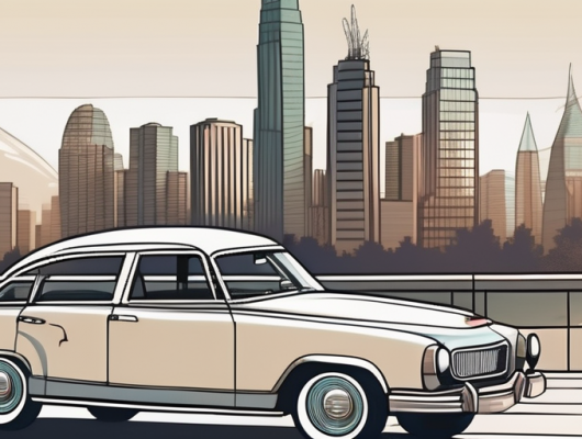 A vintage car in pristine condition