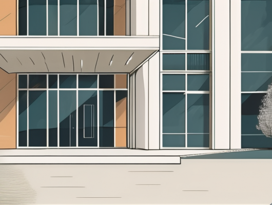 The saarbrücken brebach registration office building with a calendar and a clock to symbolize appointment scheduling