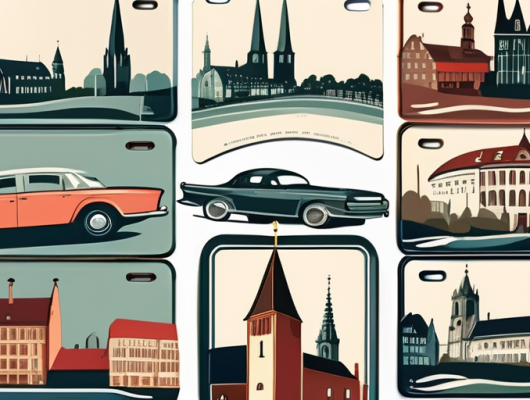 Various car license plates