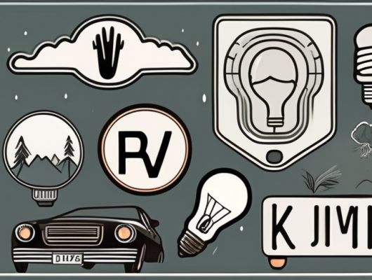 A german license plate with the letters "rv"