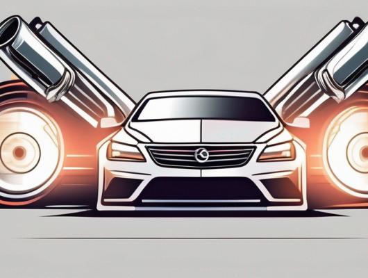 A car with a highlighted