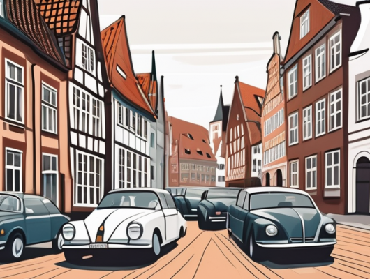 A picturesque view of the city of lüneburg