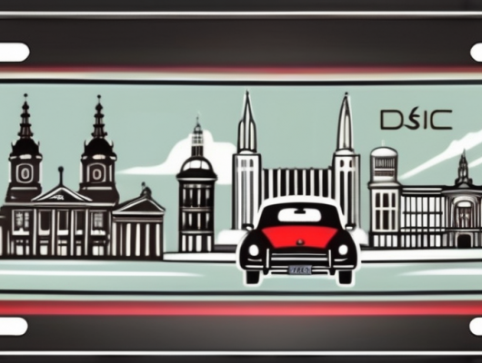 A german car license plate with the wf district code