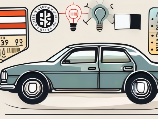 A german car with a license plate