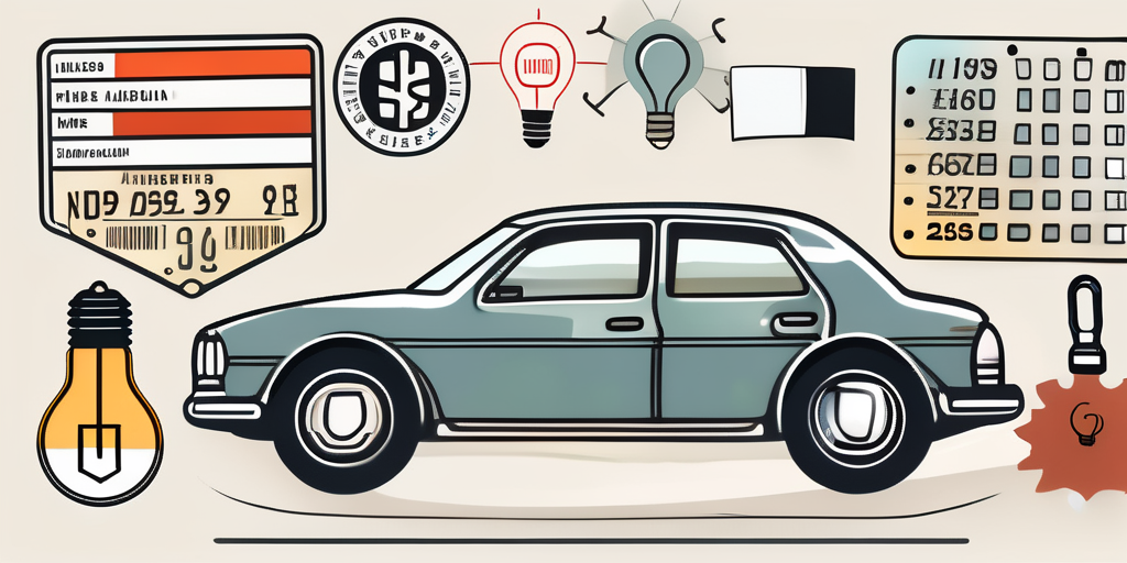 A german car with a license plate