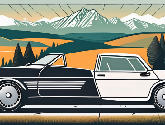 A german car with a focus on its license plate