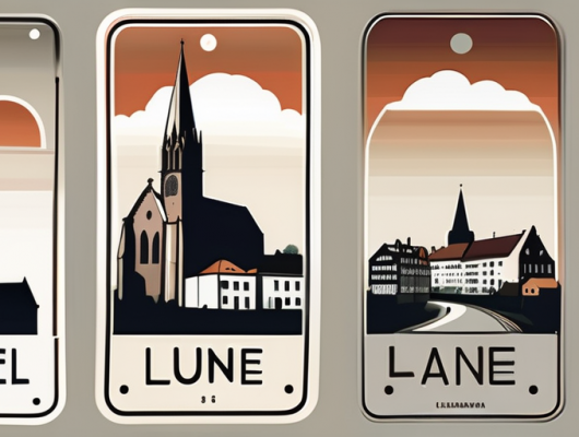 Various car license plates