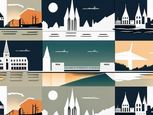 A variety of unique license plates against a backdrop of euskirchen's recognizable landmarks