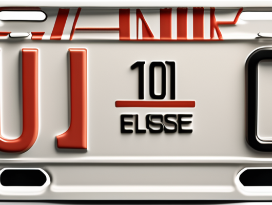 Two different types of 3d license plates