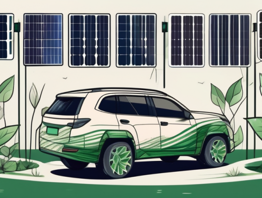 A diesel vehicle with visible eco-friendly modifications