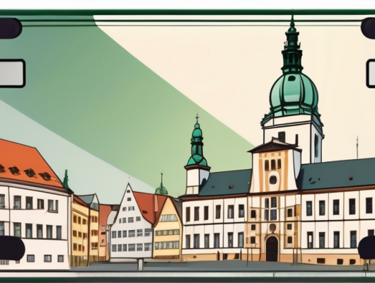 A car license plate with a customizable blank space