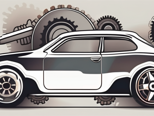 A car with an emphasized