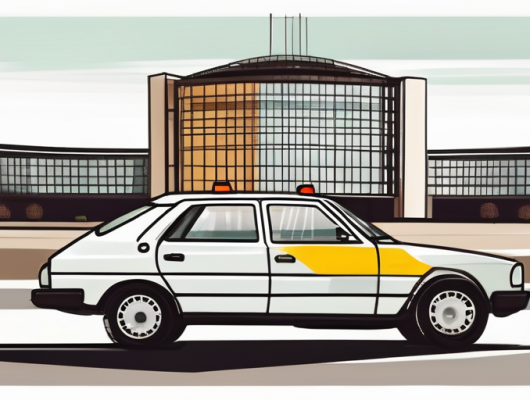 A car with a license plate