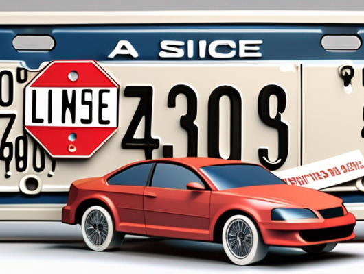 A 3d license plate with a price tag attached