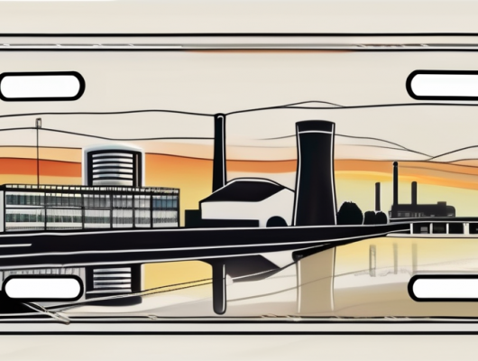 A german license plate with a blurred