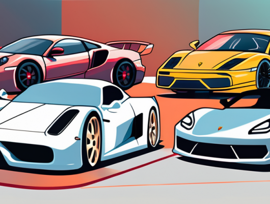 Several iconic sports cars from the 2000s