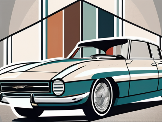 A classic car in pristine condition