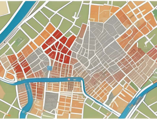 A variety of unique and interesting license plates scattered across a stylized map of dortmund