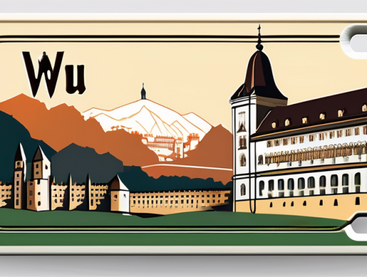 A german license plate with the würzburg region code 'wü'