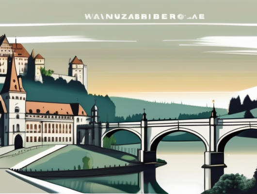 A german license plate with a würzburg landscape in the background