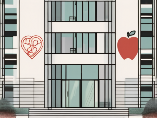 The exterior of the health office building in hanau