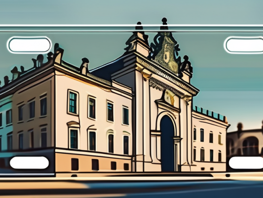 A vehicle license plate with a blurred