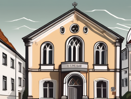 A german license plate with a scenic backdrop of schwelm