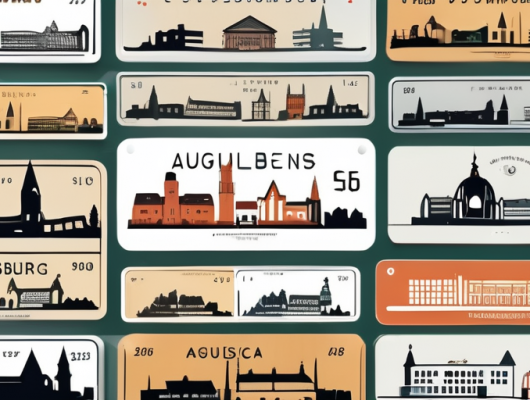 Various types of vehicle license plates