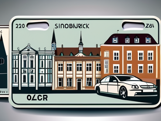 Various types of car license plates