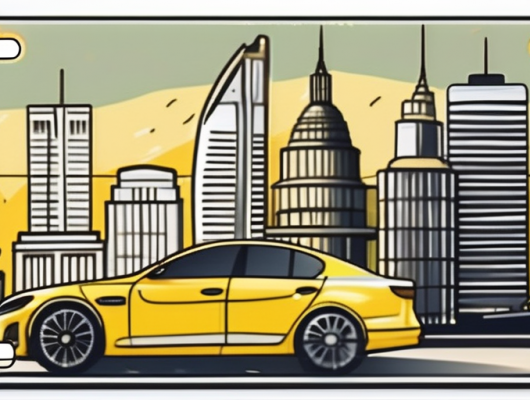 A yellow license plate without any country identification on it