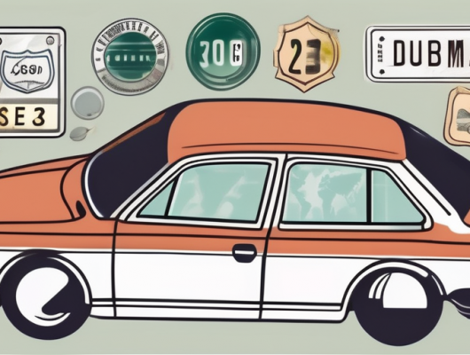 A german car with a license plate